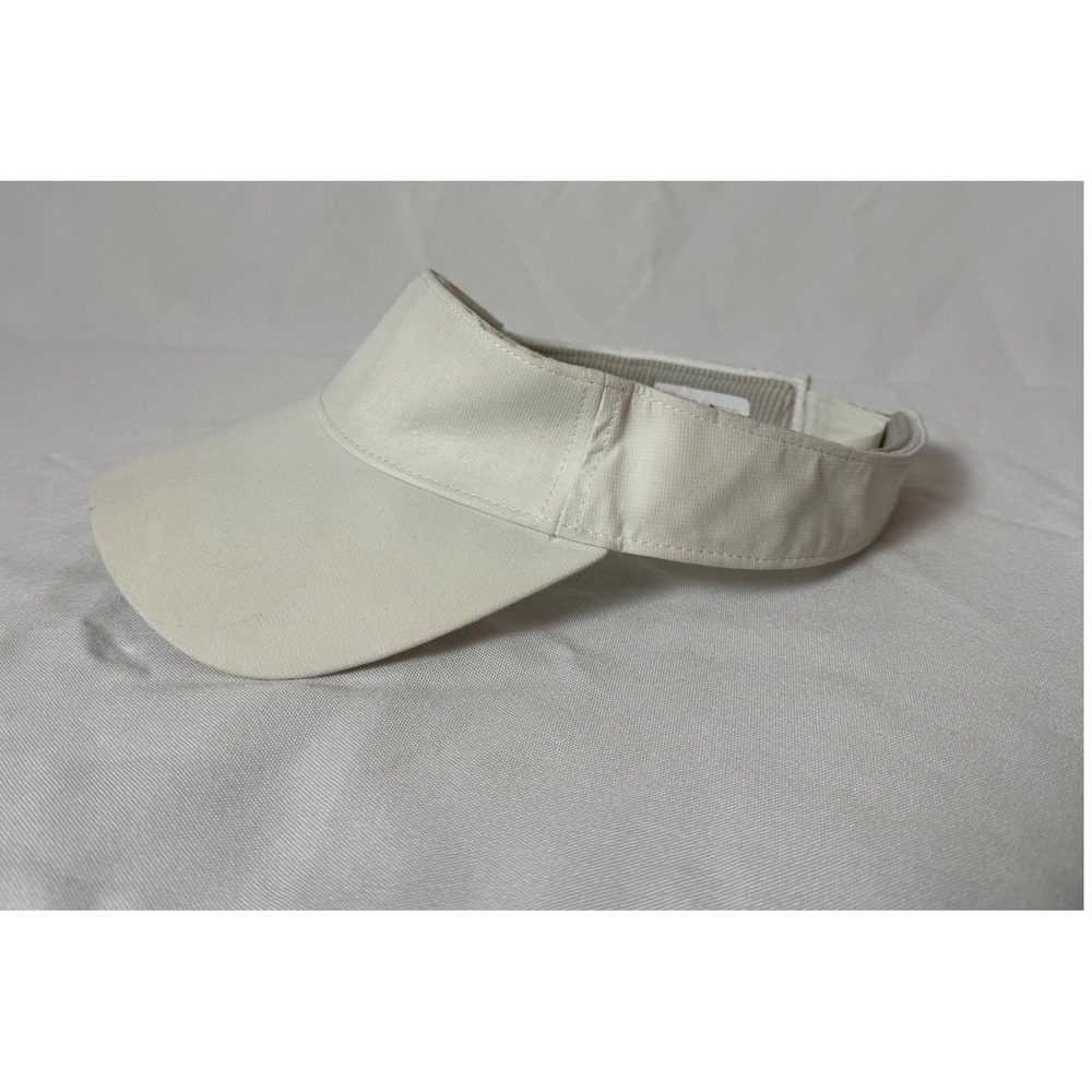 Lululemon Fast and Free Run‎ Visor Cream Off-White Adjustable Athletic Hat L/XL